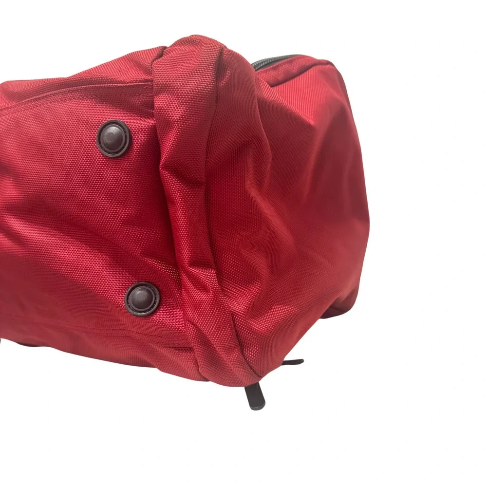 Victorinox Duffel Bag Unisex Large Red Good Ballistic Nylon‎ Leather Trim Travel